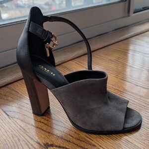 Coach Sz 7 Suede High Heels